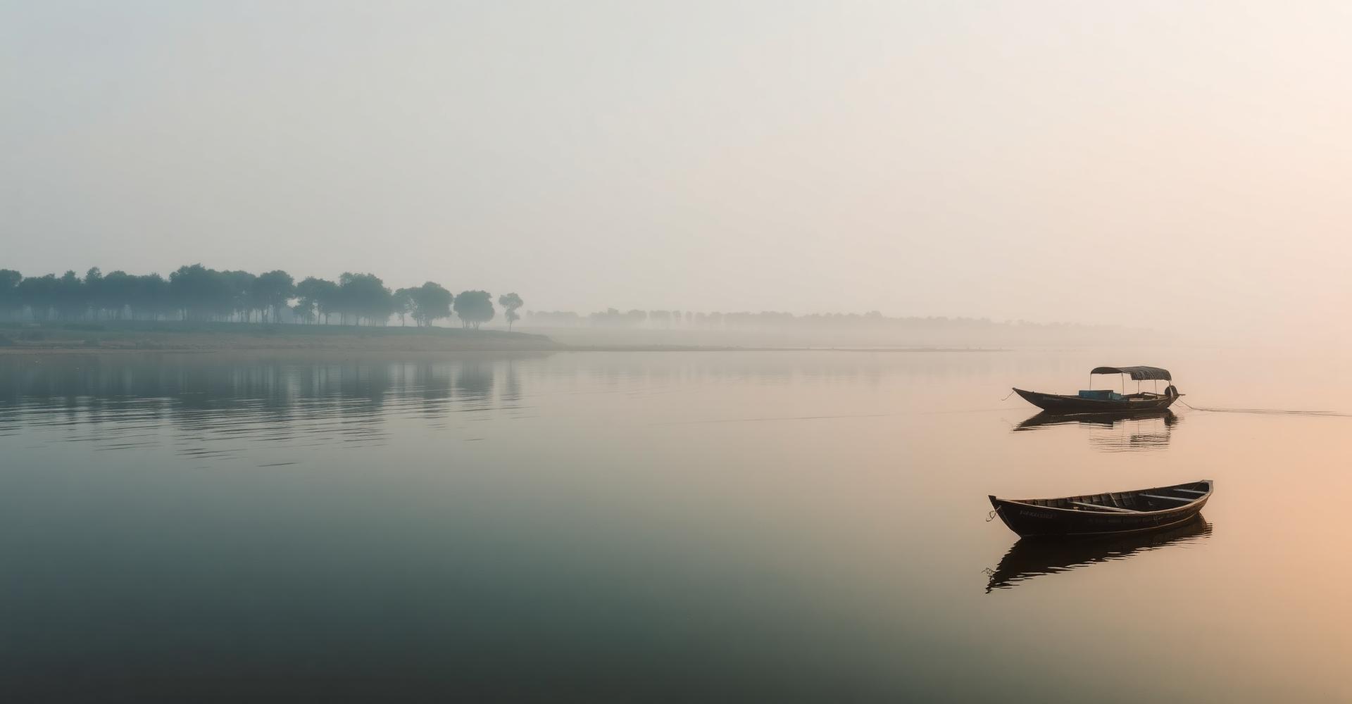 Mahisagar river at dawn
